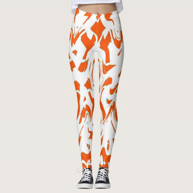 Leggings Leyendas "Ratti_Creative_Arts" abstractas de moda (Anverso)