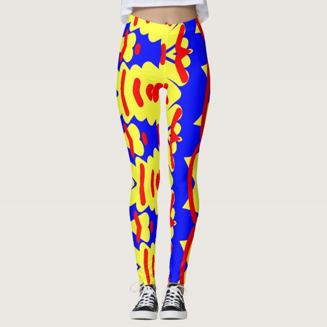 Leggings Leyendas "Ratti_Creative_Arts" abstractas multicol (Anverso)
