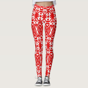 Leggings Leyendas "Ratti_Creative_Arts" blancas rojas sin c
