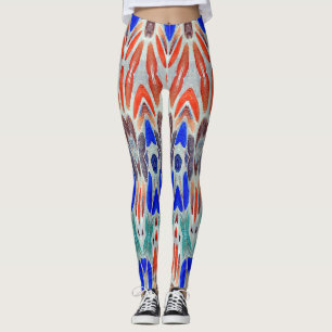 Leggings Leyendas "Ratti_Creative_Arts" con texturas multic