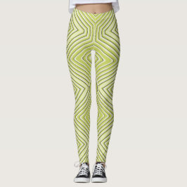 Leggings Leyendas "Ratti_Creative_Arts" de Lime chavron zig