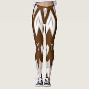Leggings Leyendas "Ratti_Creative_Arts" marrón y cutáneo