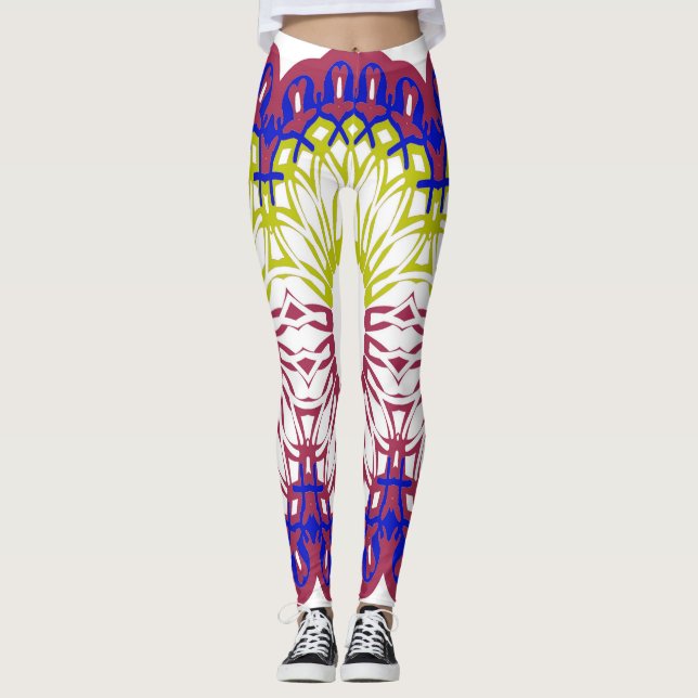Leggings Leyendas "Ratti_Creative_Arts" multicolores de mod (Anverso)