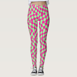 Leggings Leyendas "Ratti_Creative_Arts" rosas y verdes