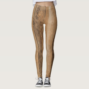 Leggings Leyendas realistas del suelo de madera