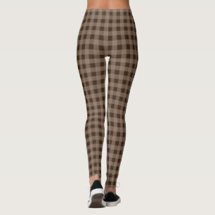 Leggings Leyendas Retro Brown Plaid