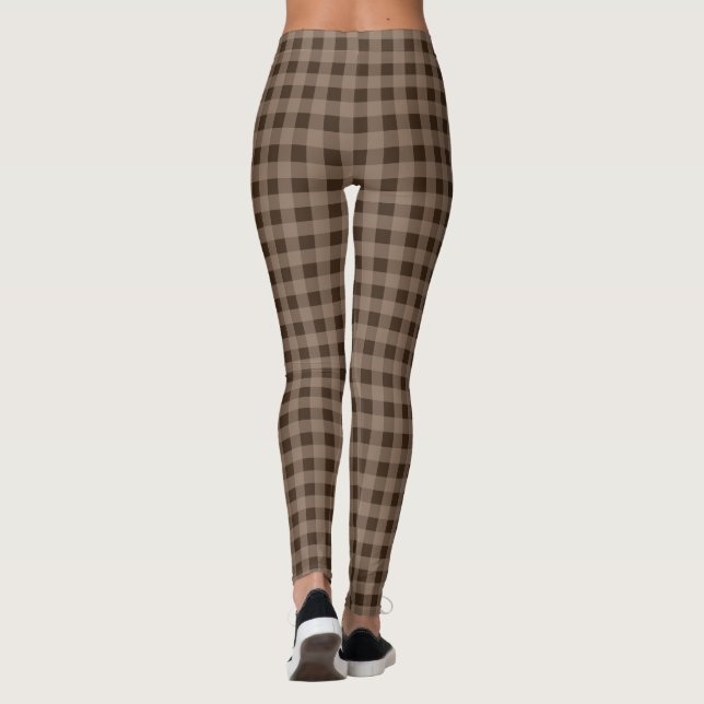 Leggings Leyendas Retro Brown Plaid (Reverso)