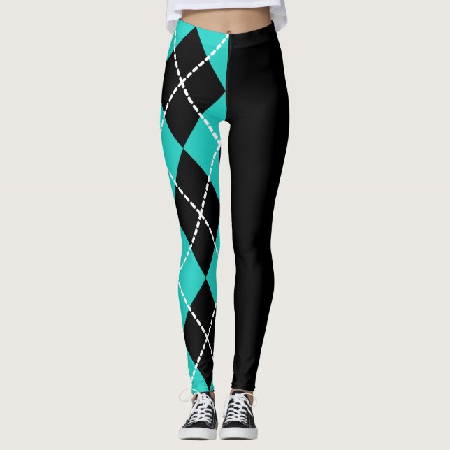 Leggings Leyendas Retro Half Argyle (Anverso)