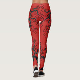 Leggings Leyendas rojas con diseño de árboles - Elegir colo