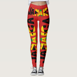 Leggings Leyendas rojas de la bandera de Jamaica