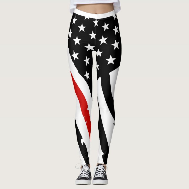 Leggings Leyendas rojas delgadas (Anverso)