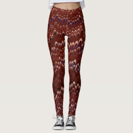 Leggings Leyendas rojas sin velo de mármol