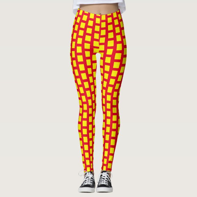 Leggings Leyendas rojas y amarillas (Anverso)