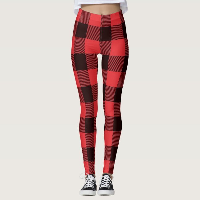 Leggings Leyendas rojas y negras de moda (Anverso)