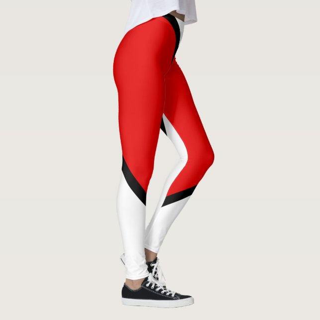 Leggings Leyendas/Rojo, Negro y Blanco (Derecha)