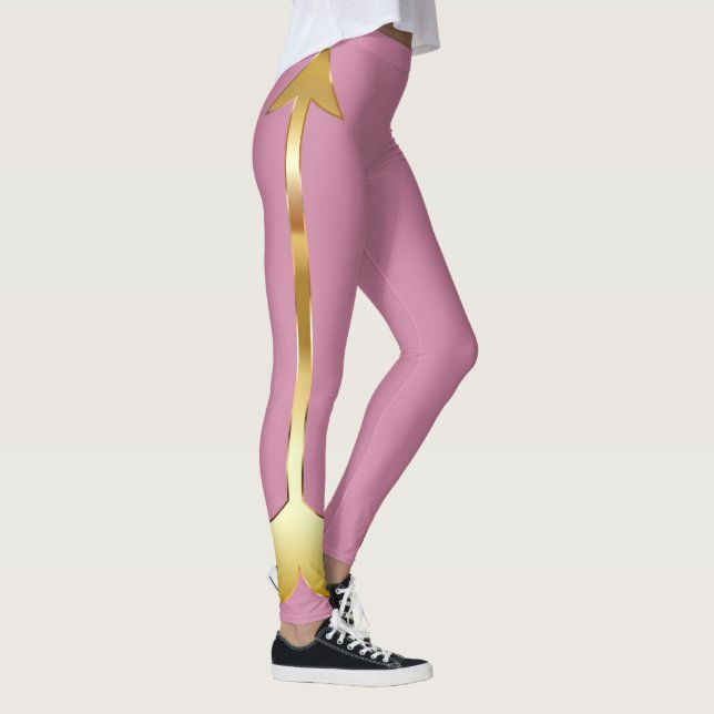 Leggings Leyendas rosadas con flecha dorada (Derecha)