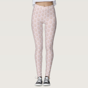 Leggings Leyendas rosadas de hojas tropicales