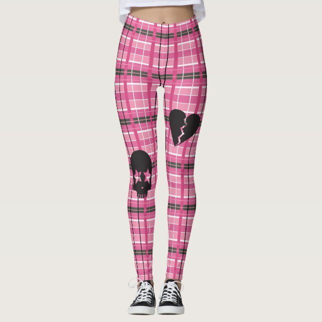 Leggings Leyendas rosadas de roca Punk (Anverso)