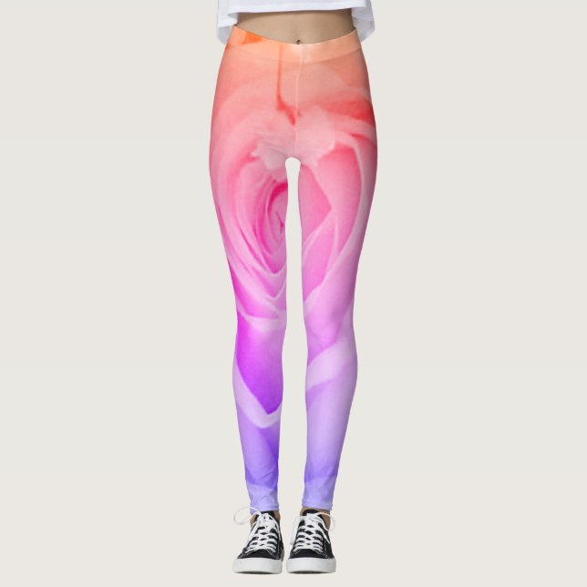 Leggings Leyendas Rosas de arcoiris (Anverso)