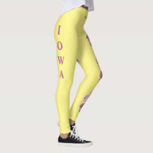 Leggings Leyendas Rosas silvestres de la flor del estado de