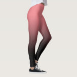 Leggings Leyendas Rubor Black Ombre<br><div class="desc">Un patrón oscuro simple,  el color degradado se desvanece de rosa a negro.</div>