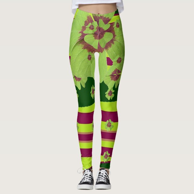 Leggings Leyendas Shamrock encantadoramente afortunadas (Anverso)