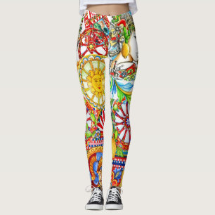 Leggings Leyendas sicilianas de motivos de arte y limón Dol