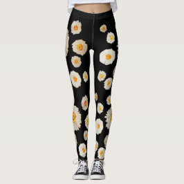 Leggings Leyendas SpringCustom , cuadros florales en blanco