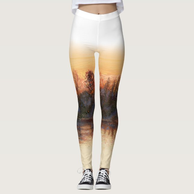 Leggings Leyendas "Sundown on the River" (Anverso)