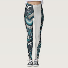 Leggings Leyendas tecnológicas de viajes futuristas - Globa