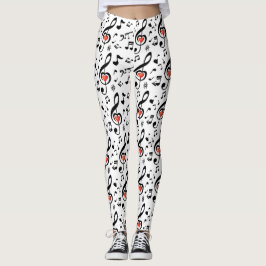 Leggings Leyendas temáticas de Music Notes