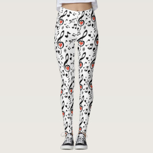 Leggings Leyendas temáticas de Music Notes