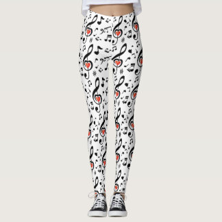 Leggings Leyendas temáticas de Music Notes