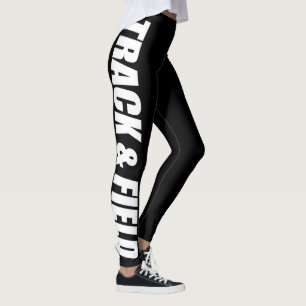 Leggings Leyendas tipográficas de pista y campo para corre