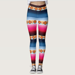 Leggings Leyendas tradicionales mexicanas a rayas