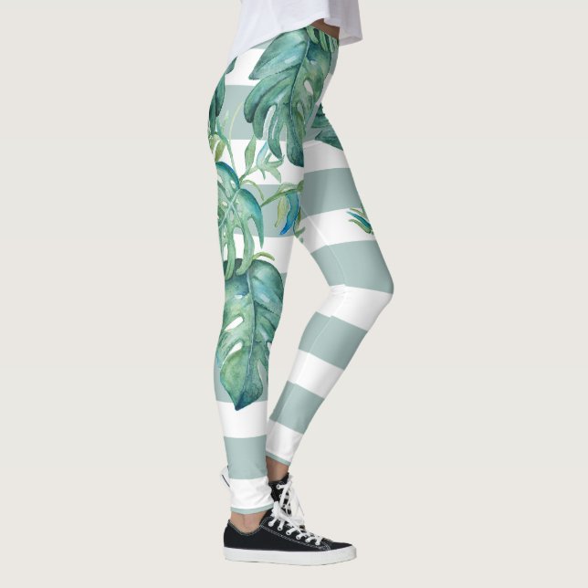 Leggings Leyendas tropicales de Monstera (Derecha)