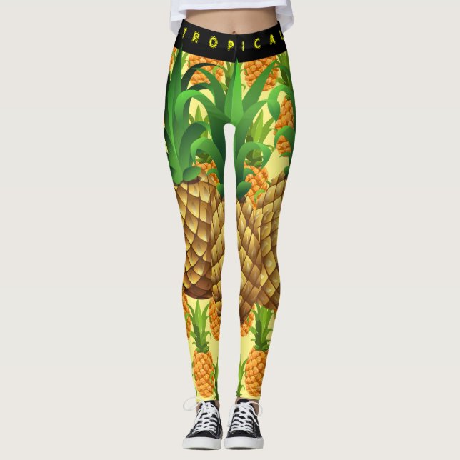 Leggings Leyendas tropicales divertidas (Anverso)