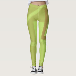 Leggings Leyendas verdes de arte moderno