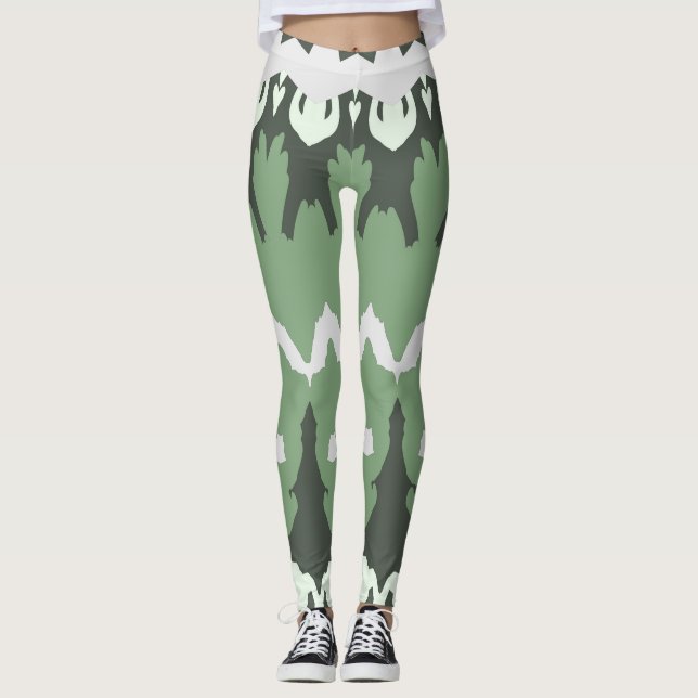 Leggings Leyendas verdes de moda "Ratti_Creative_Arts" (Anverso)