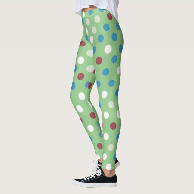 Leggings Leyendas verdes del Punto Polka (Izquierda)