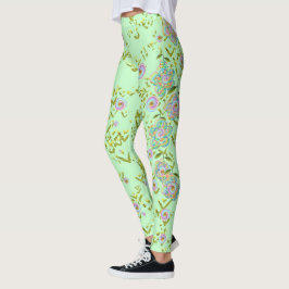 Leggings Leyendas verdes florales
