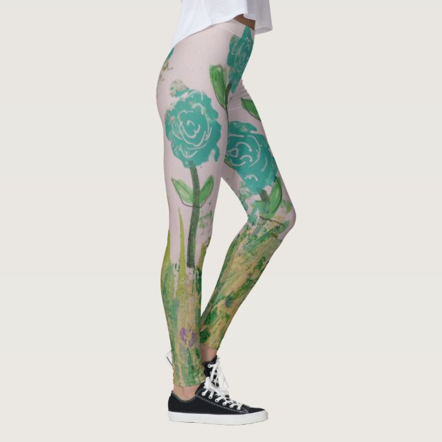 Leggings Leyendas verdes florales (Derecha)