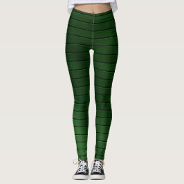 Leggings Leyendas verdes metálicas