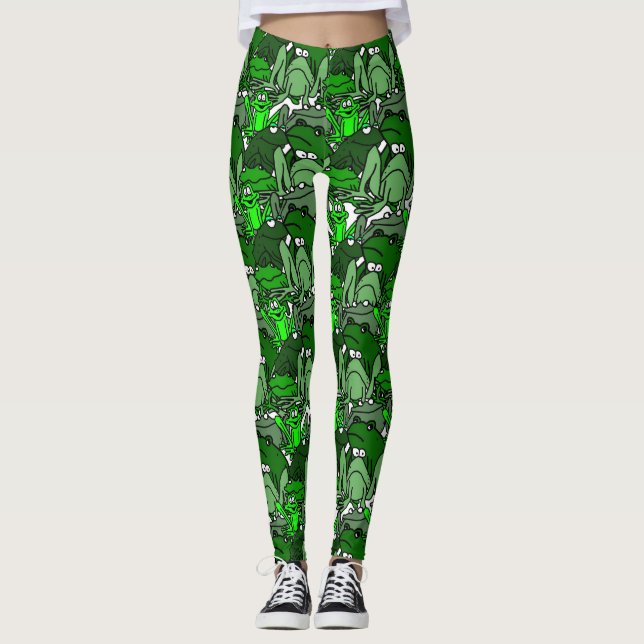 Leggings Leyendas verdes para mujeres Personalizados de ran (Anverso)