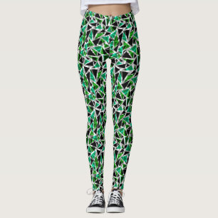 Leggings Leyendas verdes, poligonales