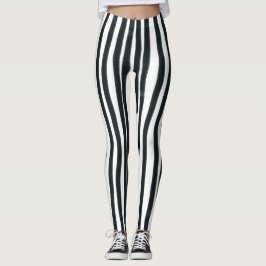 Leggings Leyendas verticales en blanco y negro