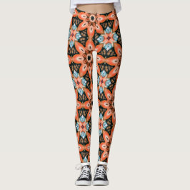 Leggings Leyendas vibrantes de Kaleidoscopio floral