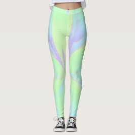 Leggings Leyendas violentas verdes de primavera