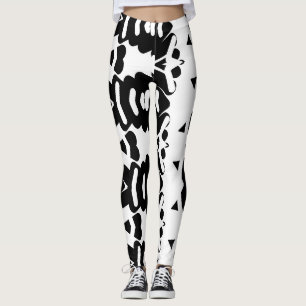 Leggings Leyendas "White & Black Ratti_Creative_Arts"