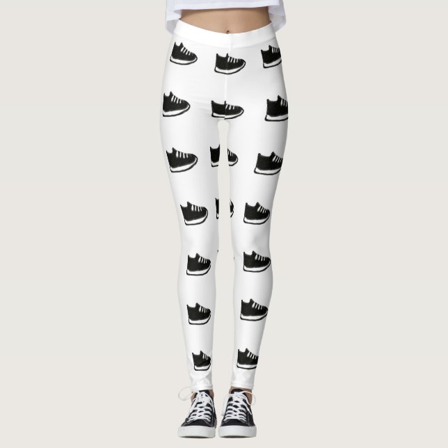 Leggings Leyendas Zapatos Blancos Doodle (Anverso)
